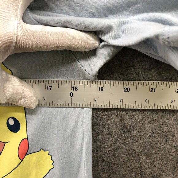 Pokemon Youth XXL (18) Pikachu T Shirt Blue Short Sleeve Crewneck Tee Teen - Picture 6 of 7